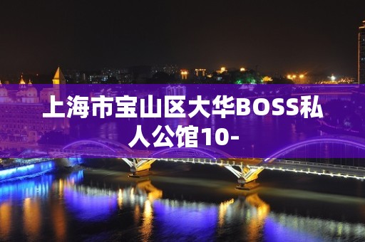 上海市宝山区大华BOSS私人公馆10-