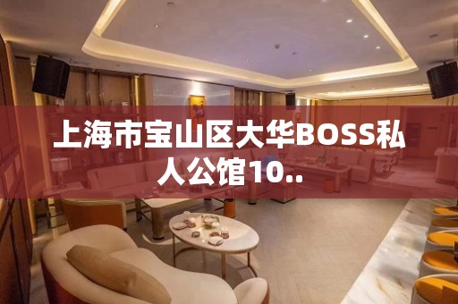 上海市宝山区大华BOSS私人公馆10..