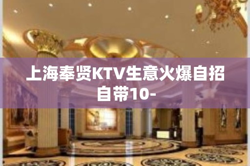 上海奉贤KTV生意火爆自招自带10-