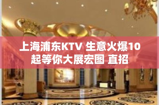 上海浦东KTV 生意火爆10起等你大展宏图 直招