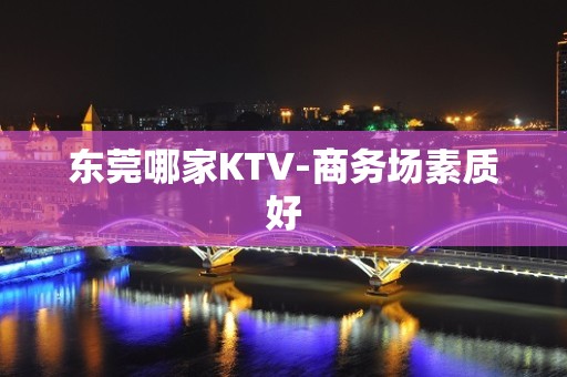 东莞哪家KTV-商务场素质好