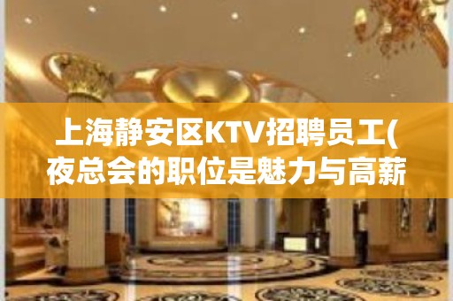 上海静安区KTV招聘员工(夜总会的职位是魅力与高薪的结合)