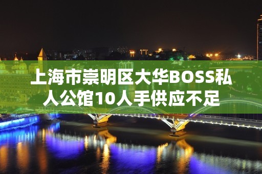 上海市崇明区大华BOSS私人公馆10人手供应不足