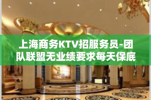 上海商务KTV招服务员-团队联盟无业绩要求每天保底收入15