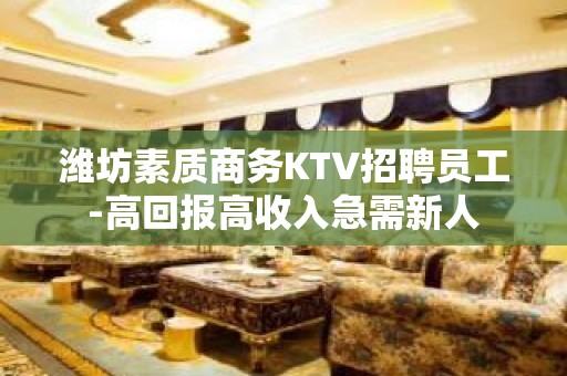 潍坊素质商务KTV招聘员工-高回报高收入急需新人