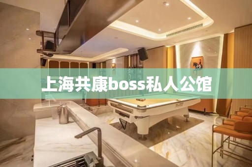 上海共康boss私人公馆