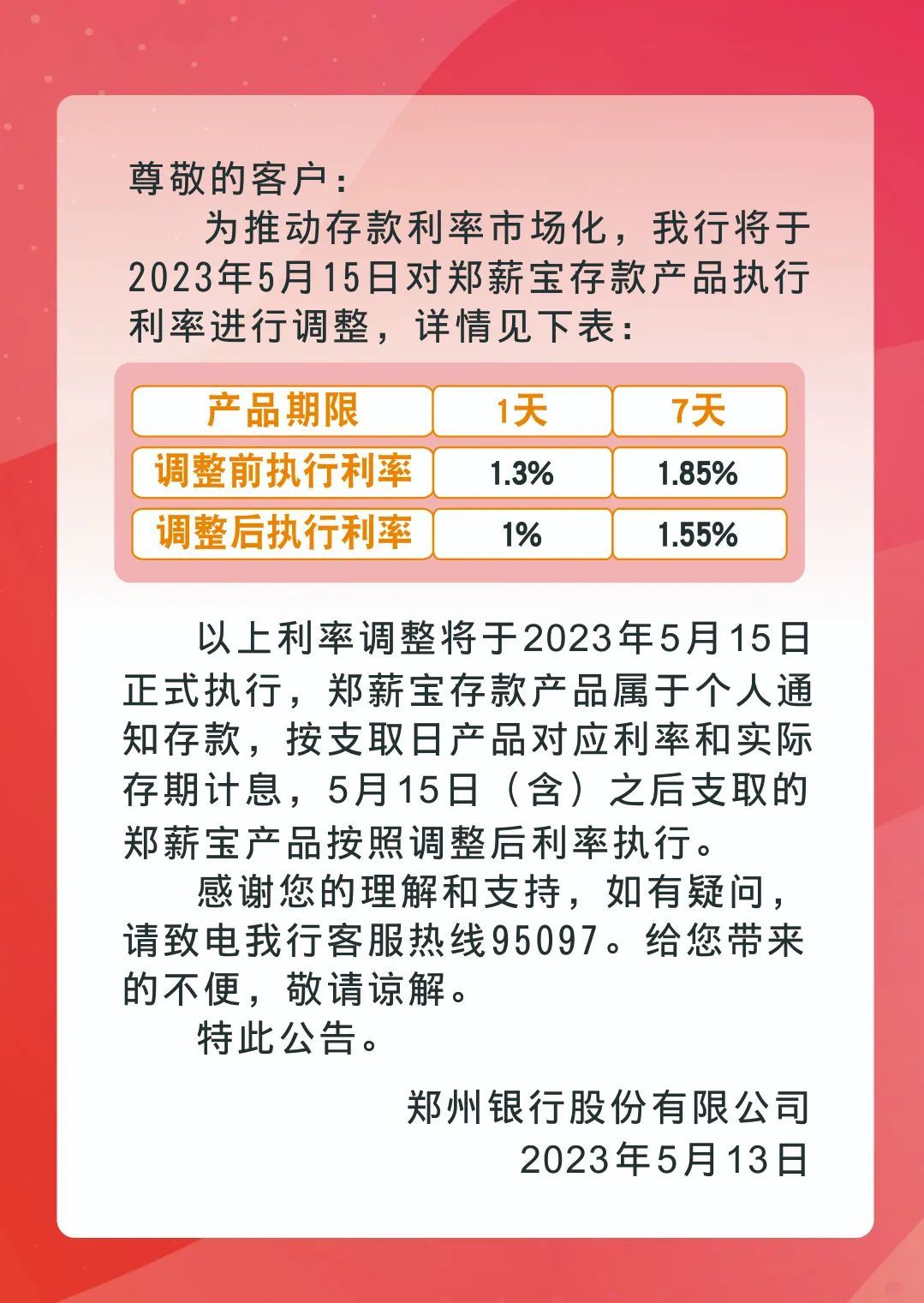 又有银行官宣：这类存款产品利率，下调！