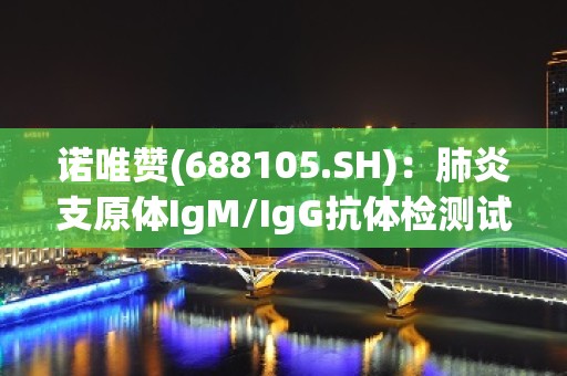 诺唯赞(688105.SH):肺炎支原体IgM/IgG抗体检测试剂盒取得医疗器械注册证 诺唯赞(688105.SH):肺炎支原体IgM/IgG抗体检测试剂盒取得医疗器械注册证